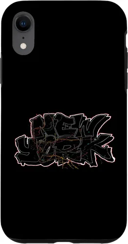 Vista 24 de Funda para iPhone 16 Graffiti New York y trenes