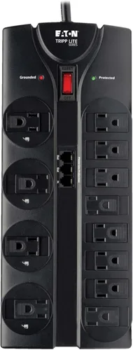 Vista 8 de Tripp Lite HDMI sobre kit para placas de pared extensoras dobles Cat5/Cat6, transmisor y receptor 2 12 enchufes + TEL Negro