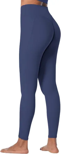 Vista 4 de Sunzel Nunaked Leggings de entrenamiento para mujer, con control de abdomen, compresión para entrenamiento, gimnasio, yoga, sin costura frontal
