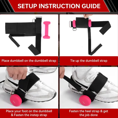 Vista 5 de Pesas de tobillo ajustables para hombres y mujeres, paquete de 2 unidades, correas de entrenamiento de tobillo para entrenamiento de gimnasio