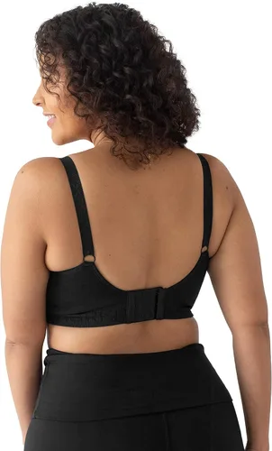 Vista 4 de Kindred Bravely Paquete de 2 brasieres de bombeo manos libres (rosa y negro, XL-busto)