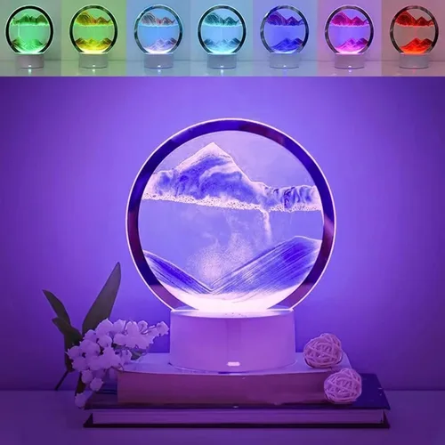 Vista 2 de Lámpara Led Arena Movediza 3D