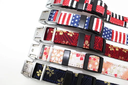 Vista 4 de Collar para perros, collar de diseño de algodón, lindos collares de flores para hembras y cachorros, para perros pequeños, medianos y grandes