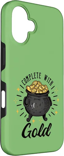Vista 3 de iPhone 16 completo con oro - Símbolo de prosperidad y suerte