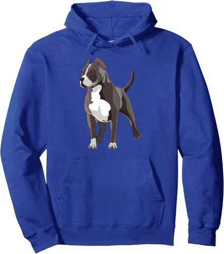 Vista 4 de American Bully Dog Owner Illustration - Sudadera con capucha para amantes de los perros
