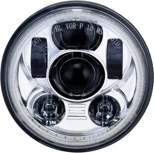 Vista 7 de 5-3/4 5.75 pulgadas LED faro delantero de motocicleta compatible con Harley Davidson Sportster Dyna Low Rider Street Bob lron 883 1200 Softail Wide