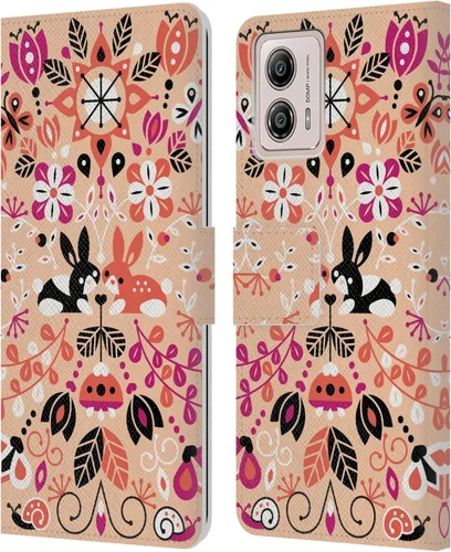Vista 12 de Head Case Designs Officially Licensed Cat Coquillette Alpacas Animals Leather Book Wallet Case Cover Compatible with Motorola Moto G53 5G
