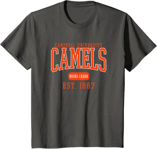 Vista 8 de Campbell University Camiseta Fighting Camels Est. Date, Gris
