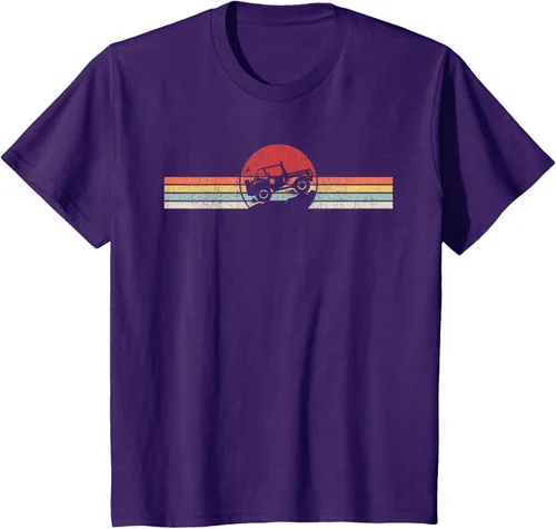 Vista 23 de Camiseta retro vintage Off Road 4X4 Negro