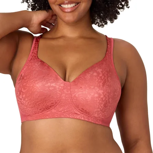 Vista 16 de Playtex Brasier inalámbrico para mujer, sujetadores de talla grande de 18 horas disponibles, máximo soporte, absorción de humedad, paquete Almendra
