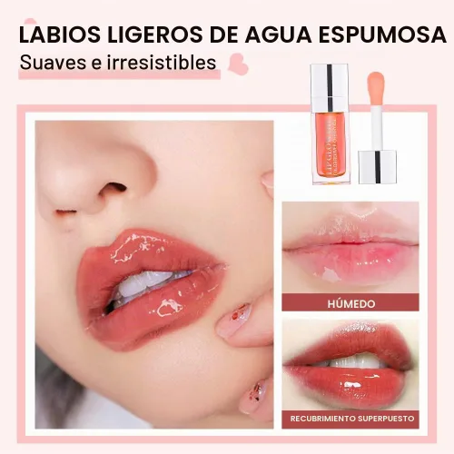 Vista 6 de Aceite hidratante para labios, brillo labial hidratante, aceite de labios voluminoso, brillo no pegajoso de larga duración, tinte de aceite