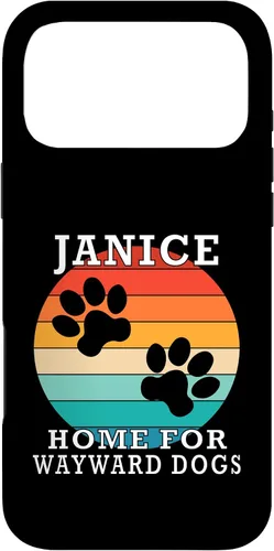 Vista 22 de Janice Home for Wayward Dogs Family Name Case for iPhone 16