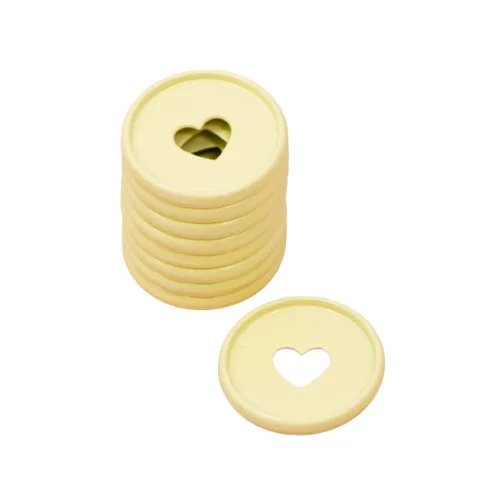 Vista 24 de Craftelier - Anillos de Disco M Metálicos con Corte de Troquel en Forma de Corazón para Encuadernación de Scrapbooking para Planners, Agendas