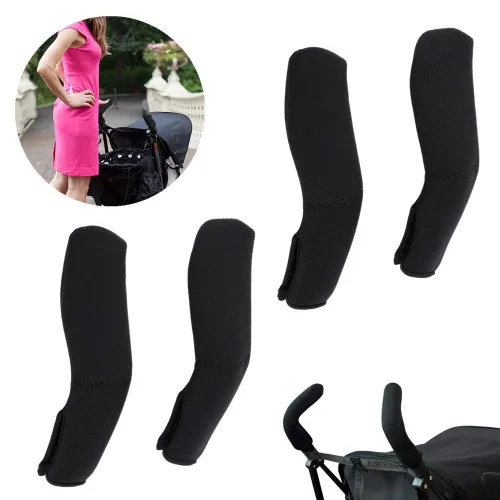 Vista 2 de 3 fundas acolchadas para arnés de hombro y fundas de manillar, agarres deslizables para cochecitos de bebé PEG PEREGO y/o accesorios de asientos
