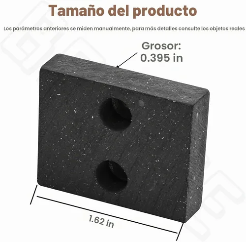 Vista 2 de Paquete de 2 pastillas de freno de cubierta 761-05007 para cortacésped MTD Cub Cadet Troy Bilt
