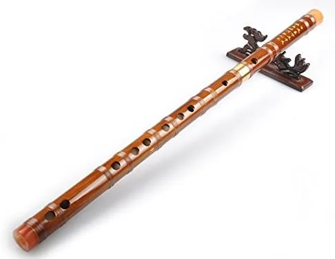 Vista 5 de OrientalMusicSanctuary Flauta Dizi de bambú amargo para principiantes - Dizi flauta shinobe chino (clave de C)