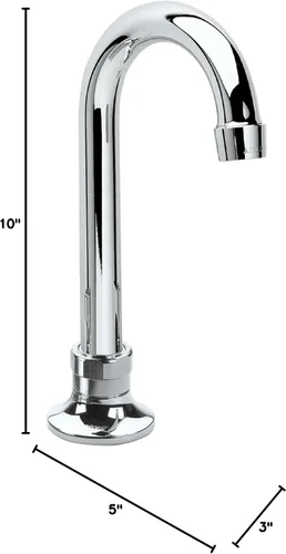 Vista 2 de Krowne Royal Series - Grifo de montaje en cubierta de un solo orificio, boquilla de cuello de cisne de 3-1/2", 16-130L