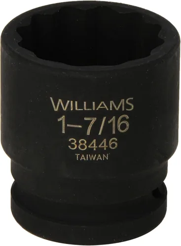 Vista 6 de Williams 38432 3/4 pulgadas Drive 1 pulgada estándar de impacto zócalo, 12 puntos