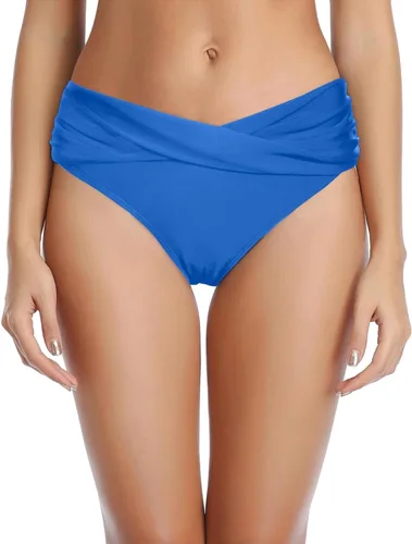 Vista 28 de Parte inferior de bikini para mujer, cobertura completa, parte inferior de Negro