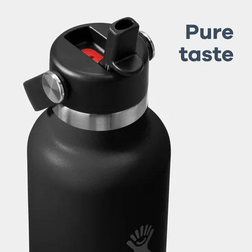 Vista 5 de Hydro Flask Tapa de Boca Estándar con Pajita Flexible Negro