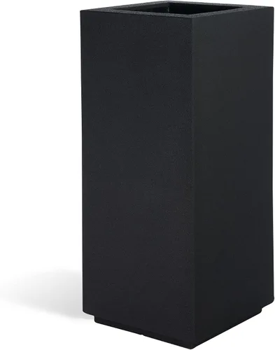 Vista 14 de PolyStone Kensington - Maceta con pedestal, 16 x 16 x 36 pulgadas, maceta alta y ligera para interiores y exteriores, resina moderna de aspecto