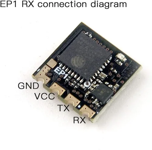 Vista 2 de HAPPYMODEL ELRS 2-4G ExpressLRS EPI/EP2 RX Nano Receptor de largo alcance SX1280 EXPRESSLRS para Racing Drone (EP1 RX)