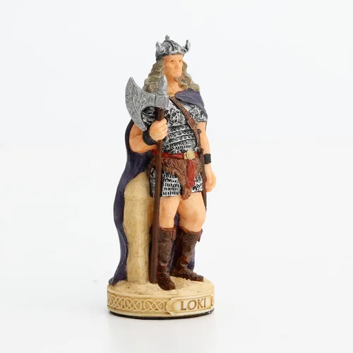 Vista 3 de Veronese Design Figura de poliresina pintada a mano Loki Dios de las travesuras de 3 3/8 pulgadas