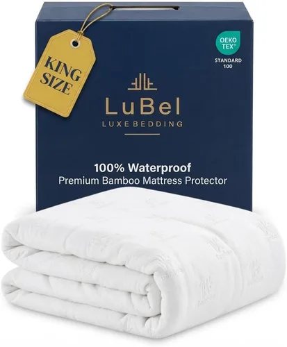 Vista 16 de Protector de colchón individual impermeable de mezcla de bambú sin ruido