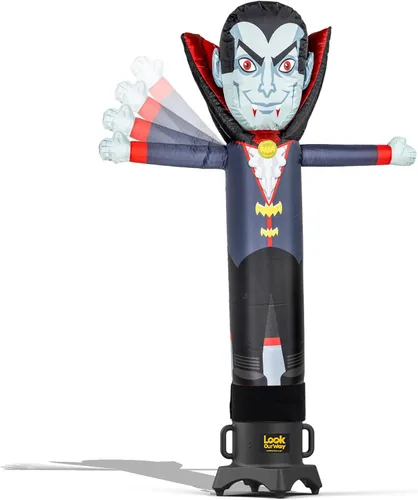 Vista 56 de LookOurWay Juego inflable de tubo para hombre de Halloween Air Dancers Inflable de monstruo loco de 20 pies con soplador de 12 pulgadas Monster