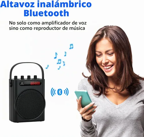 Vista 9 de Amplificador de voz ZOWEETEK de 60 W con 2 micrófonos inalámbricos