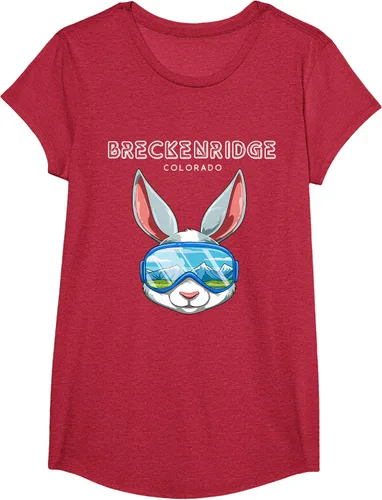 Vista 62 de Breckenridge Colorado USA - Camiseta de esquí y snowboard de conejo, Negro, S