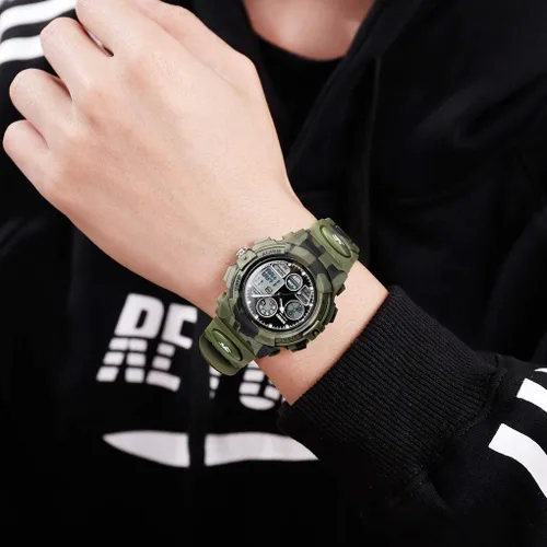 Vista 7 de Kids Digital Sport Watch Boys Girls Waterproof Sports Outdoor Watches Children Casual Electronic Analog Quartz Wrist Watches with Alarm Stopwatch