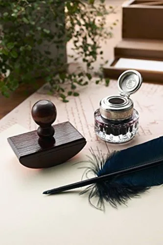 Vista 4 de J. Herbin HB25000 - Secador de tinta de madera con fuente de repuesto de papel, accesorio de escritura
