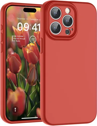 Vista 164 de SUPFINE - Funda diseñada para iPhone 12, silicona líquida premium con [forro de microfibra suave antiarañazos][protección de cámara mejorada], funda