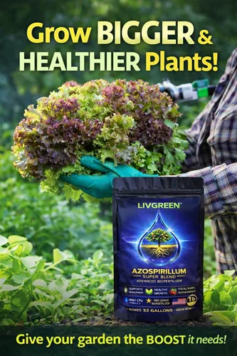 Vista 8 de Azospirillum Super Blend, totalmente natural, bio fertilizante, aumenta el crecimiento de las plantas y la masa de raíces, perfecta para nuevas