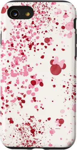 Vista 18 de Disney Minnie Mouse Head Ears - Carcasa para iPhone 17, diseño abstracto de salpicaduras
