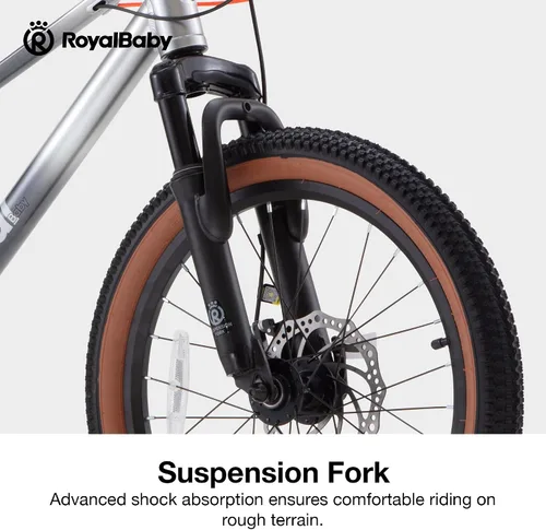 Vista 8 de RoyalBaby Bicicleta de montaña para niños y niñas, bicicleta ultraligera de aluminio con ruedas de 20 a 26 pulgadas para niños de 6 a 14 años