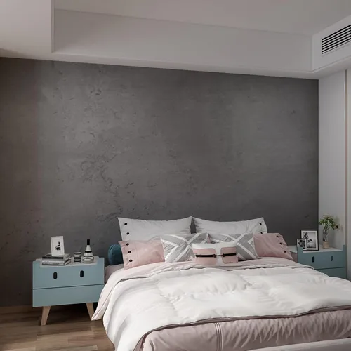 Vista 12 de 3yecaoo - Papel tapiz autoadhesivo de vinilo estilo hormigón de cemento, brillo texturizado, extragrueso, ancho con guía de aire, impermeable