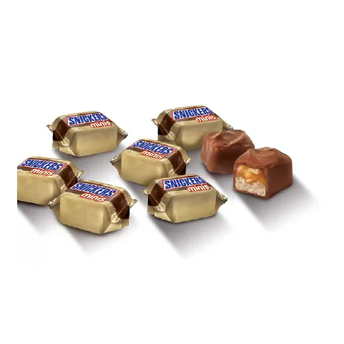 Vista 4 de SNICKERS Barras de caramelo de chocolate tamaño minis, bolsa de 4.4 onzas (paquete de 12)