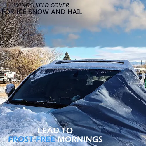 Vista 3 de Cubierta de Parabrisas para Hielo y Nieve Compatible con Mercedes-Benz Sprinter 2007-2024 2025 2026 Impermeable Cubierta de Parabrisas Resistente al