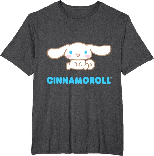 Vista 25 de Cinnamoroll Character Front and Back T-Shirt S Negro