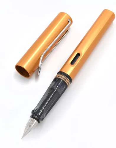 Vista 2 de LAMY AL-Star L027EF - Pluma estilográfica de bronce con punta extrafina con tinta azul