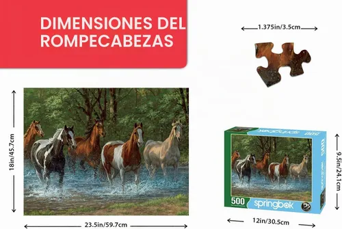 Vista 4 de Springbok Rompecabezas de 500 piezas Summer Creek Multi, grande/18 x 23.5 Multicolor