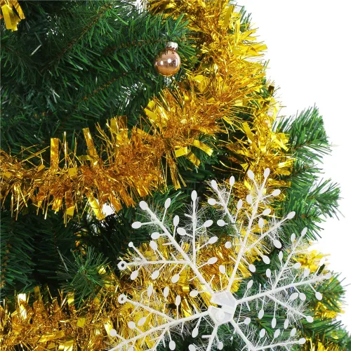Vista 6 de DECORA - Guirnalda de espumillón para decoración de árbol de Navidad, bodas, cumpleaños, etc.