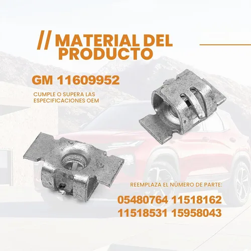 Vista 3 de 25 tuercas especiales para parachoques delantero, clip de tuerca para panel de revestimiento de parachoques - Compatible con GM - OEM 11609952
