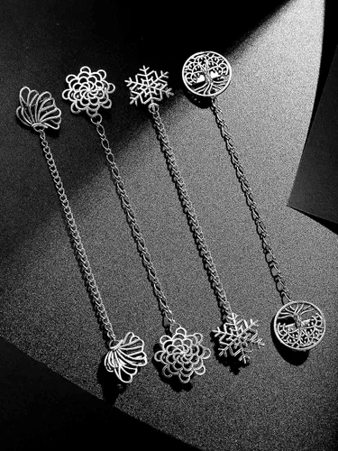 Vista 5 de Yunlly 4 piezas vintage suéter chal clips retro cárdigan cuello clips vestido camisa broche para mujer, Zinc, Aleación de zinc