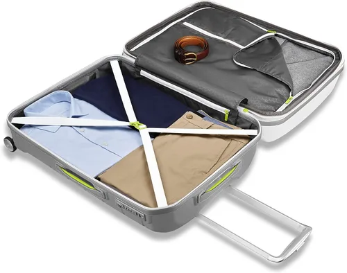 Vista 121 de Samsonite Freeform – Maleta rígida, expandible con ruedas dobles giratorias, Blanco
