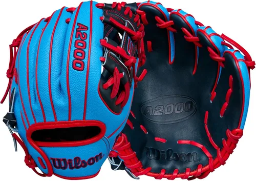 Vista 10 de Wilson Guantes de béisbol A2000® para invierno 2025 Rubio/Real/Amarillo