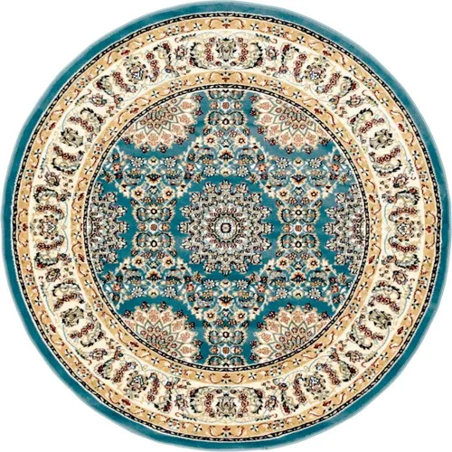 Vista 15 de Unique Loom Narenj Collection - Alfombra clásica con diseño de patrón texturizado tradicional, rectangular, 3 x 5 pies y 1 pulgada, azul/beige