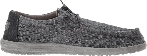 Vista 8 de Hey Dude Wally Woven para hombre, gris, blanco Carbone